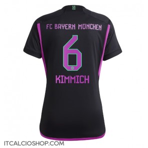 Bayern Munich Joshua Kimmich #6 Seconda Maglia Femmina 2023-24 Manica Corta